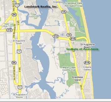 It's only about 50 miles to Daytona or Jacksonville from the condo. Anastasia by the Sea condos are in a great island location.