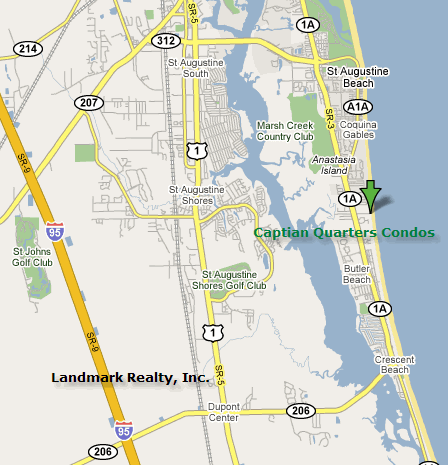 Captain's Quarters Condo Map