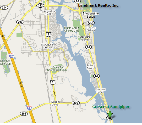 Crescent Sandpiper Condo Map