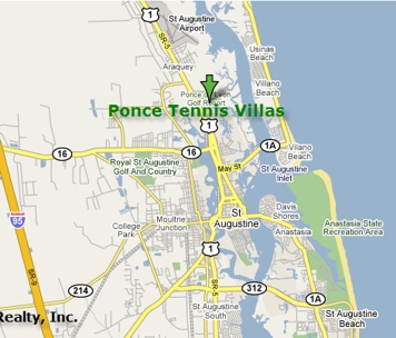 Ponce Tennis Villas Condo Map
