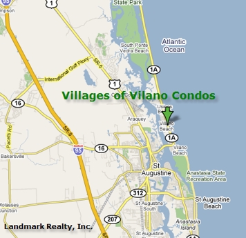 Villages of Vilano Condo Map